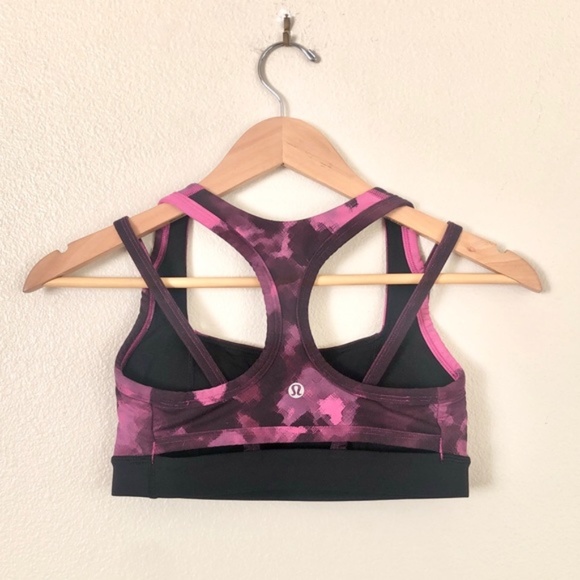 LULULEMON Splendour Cutout Racerback Sports Bra in Blooming Pixie Raspberry Pink - Picture 6 of 8